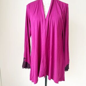 Like new Soma pink lounge wear jacket L